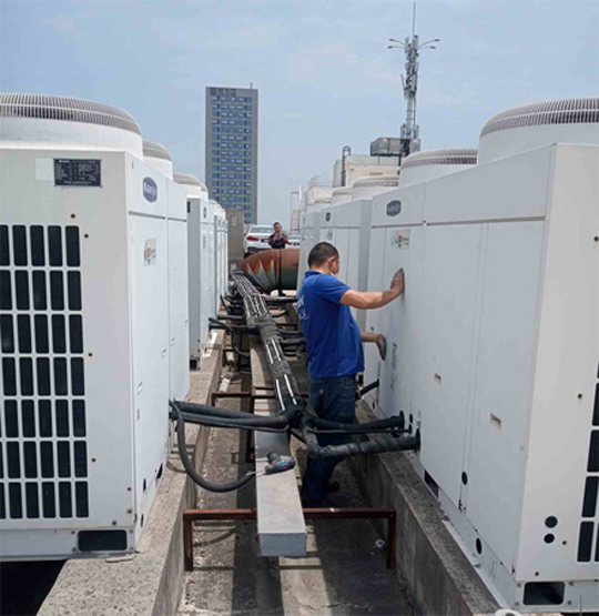 滨海中央空调制热和不制冷系统维修方法